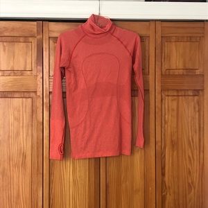 Orange Winter Running Shirt from Lululemon